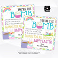 Chocolate Bomb Tag Easter